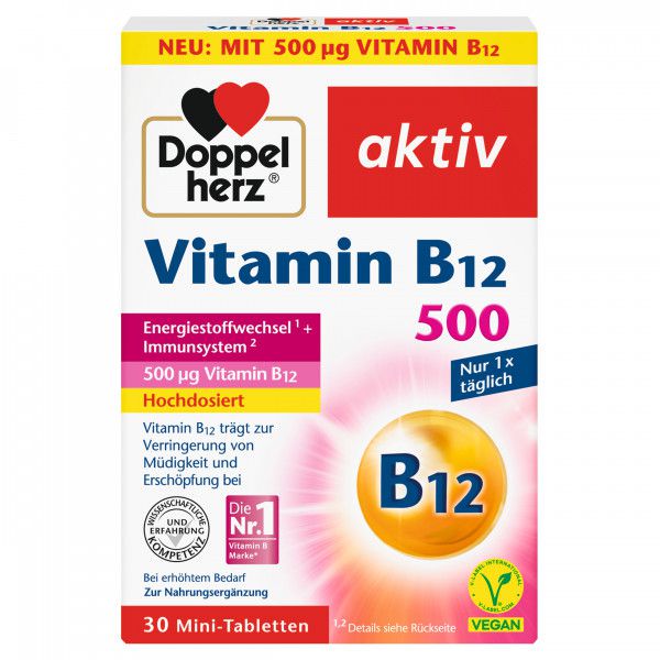 DOPPELHERZ Vitamin B12 500 Tabletten