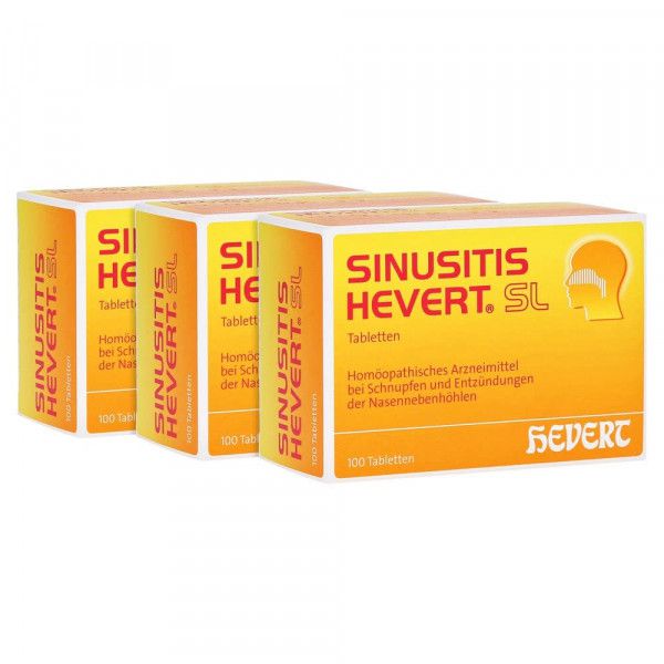 SINUSITIS HEVERT SL Tabletten bei Schnupfen und Entzündungen der Nasennebenhöhlen
