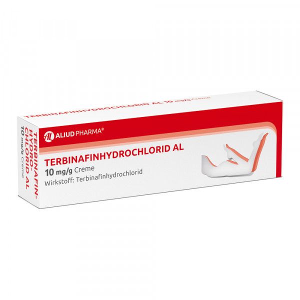 Terbinafinhydrochlorid AL 10 mg/g Creme bei Fußpilz