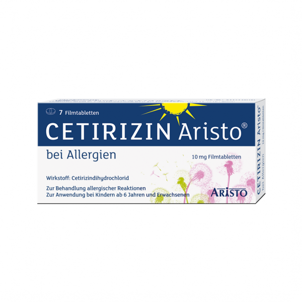 CETIRIZIN Aristo bei Allergien 10 mg Filmtabletten