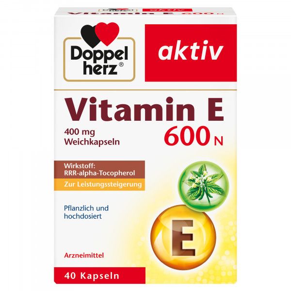 DOPPELHERZ Vitamin E 600 N Weichkapseln