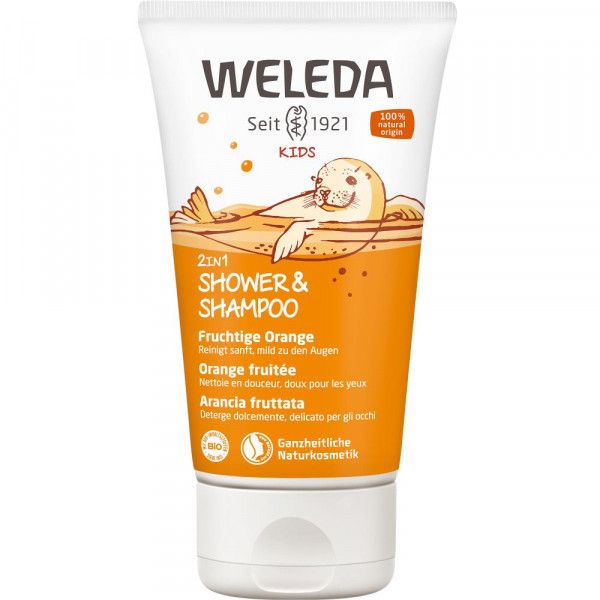 Weleda Kids 2in1 Shower & Shampoo Fruchtige Orange