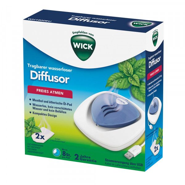 WICK wasserloser Diffusor mit USB tragbar