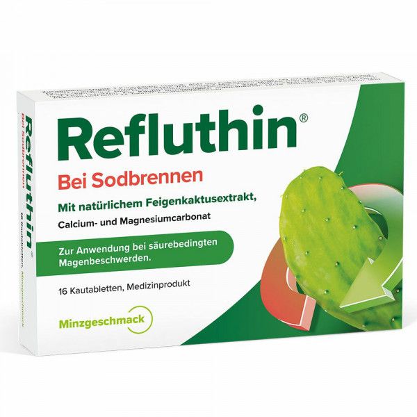 REFLUTHIN bei Sodbrennen Kautabletten Minze