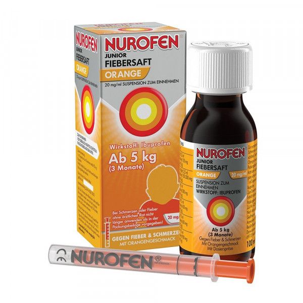 NUROFEN Junior Fiebersaft Orange 20 mg/ml