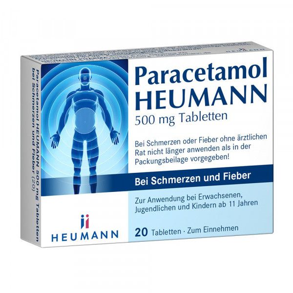 PARACETAMOL HEUMANN 500mg Tab.b.Schmerzen u.Fieber