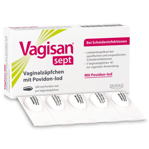 VAGISAN sept Vaginalzäpfchen mit Povidon-Iod