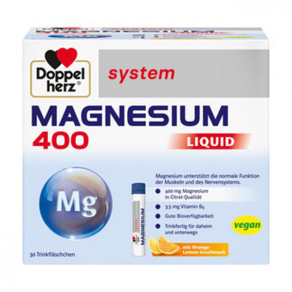 DOPPELHERZ Magnesium 400 Liquid system Trinkamp.