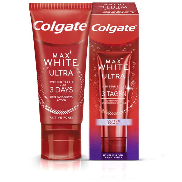 COLGATE Max white Ultra Active Foam Zahnpasta