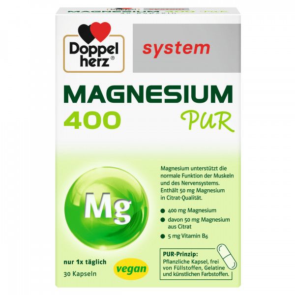 DOPPELHERZ Magnesium 400 Pur