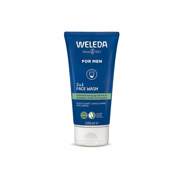 Weleda For Men 2in1 Face Wash - für Gesicht & Bart