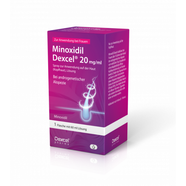 MINOXIDIL Dexcel 20 mg/ml Spray z.Anw.a.d.Kopfhaut