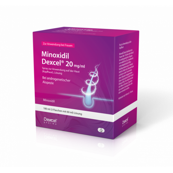 MINOXIDIL Dexcel 20 mg/ml Spray z.Anw.a.d.Kopfhaut