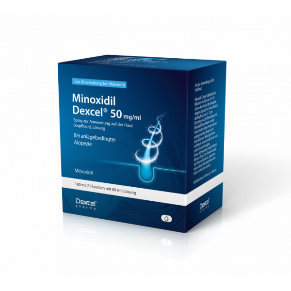 MINOXIDIL Dexcel 50 mg/ml Spray z.Anw.a.d.Kopfhaut