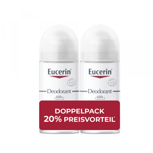 EUCERIN Deodorant Roll-on 0% Aluminium Doppelpack