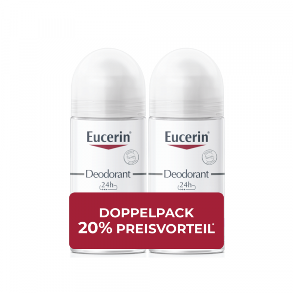 EUCERIN Deodorant Roll-on 24h Doppelpack