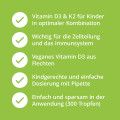 VITAMIN D3 K2 Tropfen Kinder vegan