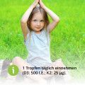 VITAMIN D3 K2 Tropfen Kinder vegan