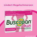 Buscopan® PLUS Filmtabletten 10 Stück mit Butylscopolamin und Paracetamol bei Regelschmerzen