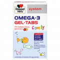 DOPPELHERZ Omega-3 Gel-Tabs family Erdb.Cit.system