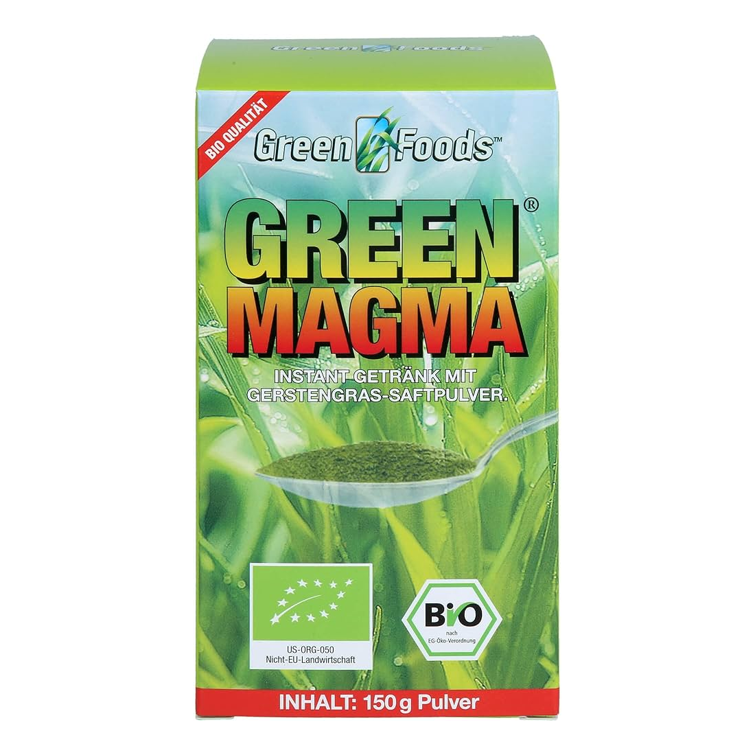 GREEN MAGMA Gerstengrasextrakt Pulver BIO
