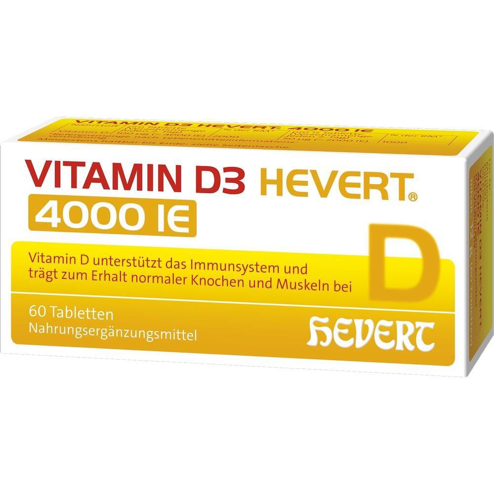 VITAMIN D3 HEVERT 4.000 I.E. Tabletten