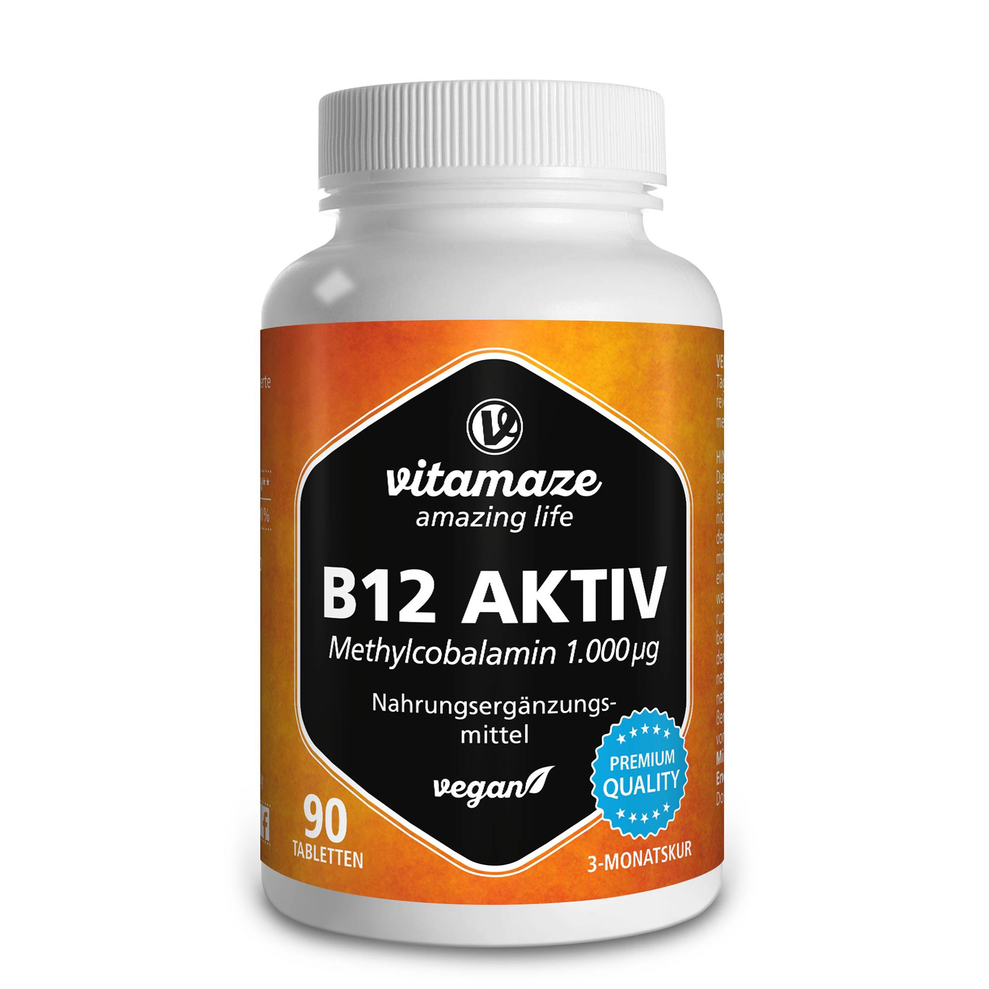 B12 AKTIV 1.000 μg vegan Tabletten