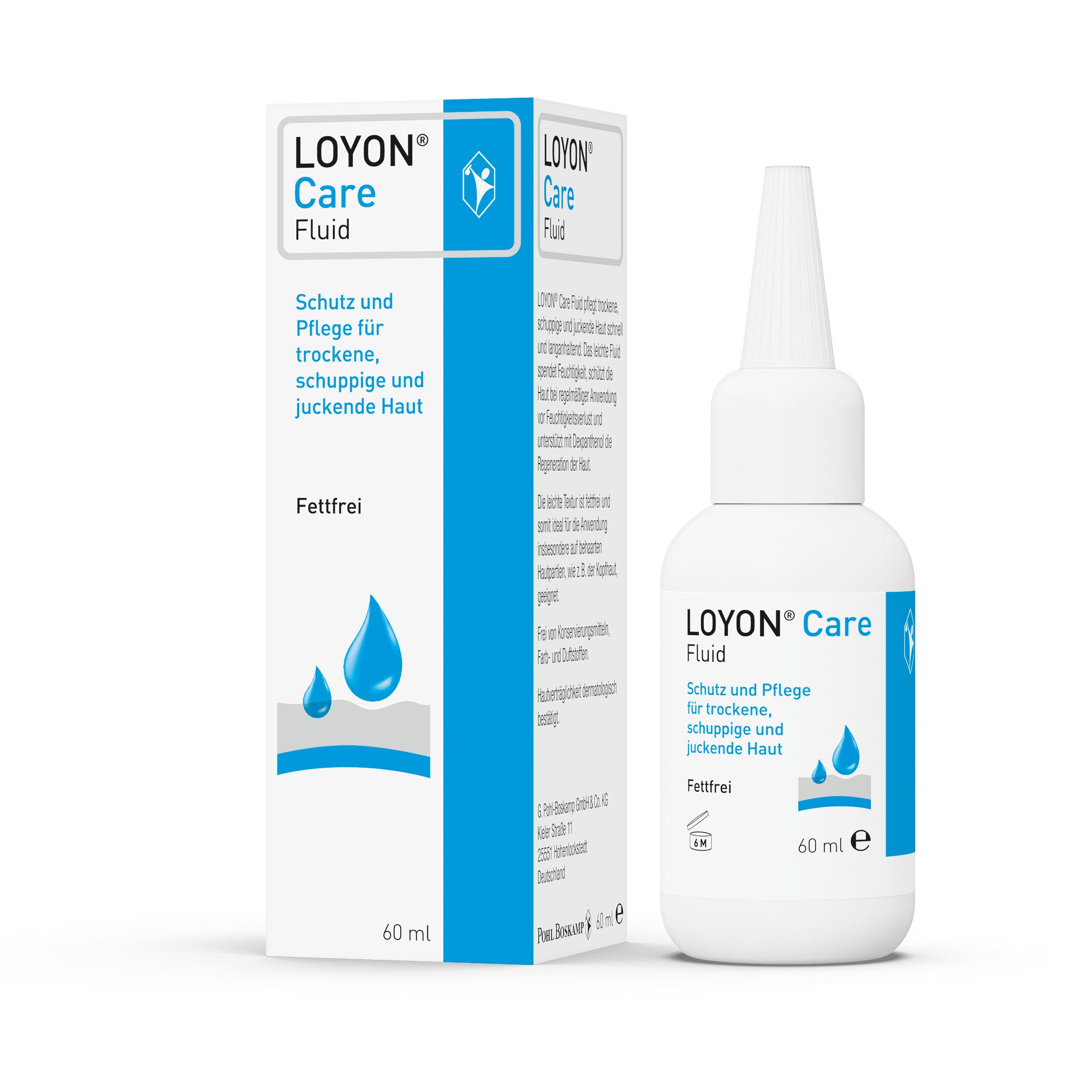 LOYON Care Fluid tägliche Hautpflege für trockene und schuppige Haut